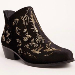 Torrid - Embroidered Ankle Booties